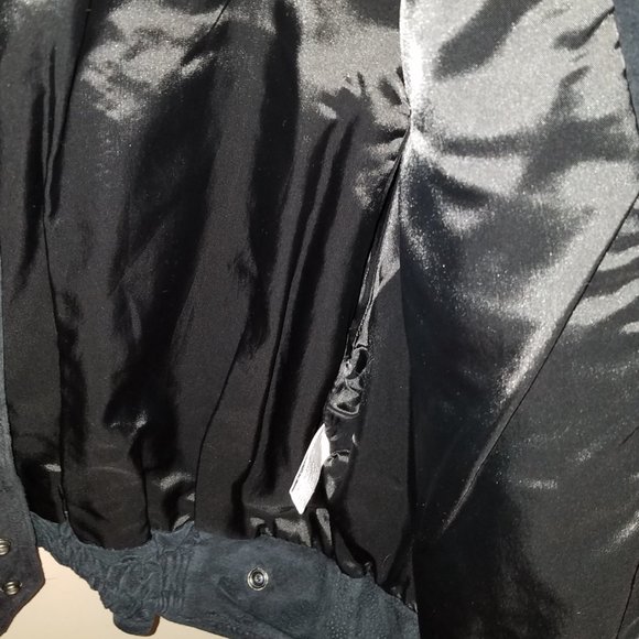 1980s INTERNATIONAL RINZI COLLECTION GENUINE SUEDE LEATHER WOMEN'S JACKET COAT - Picture 5 of 10